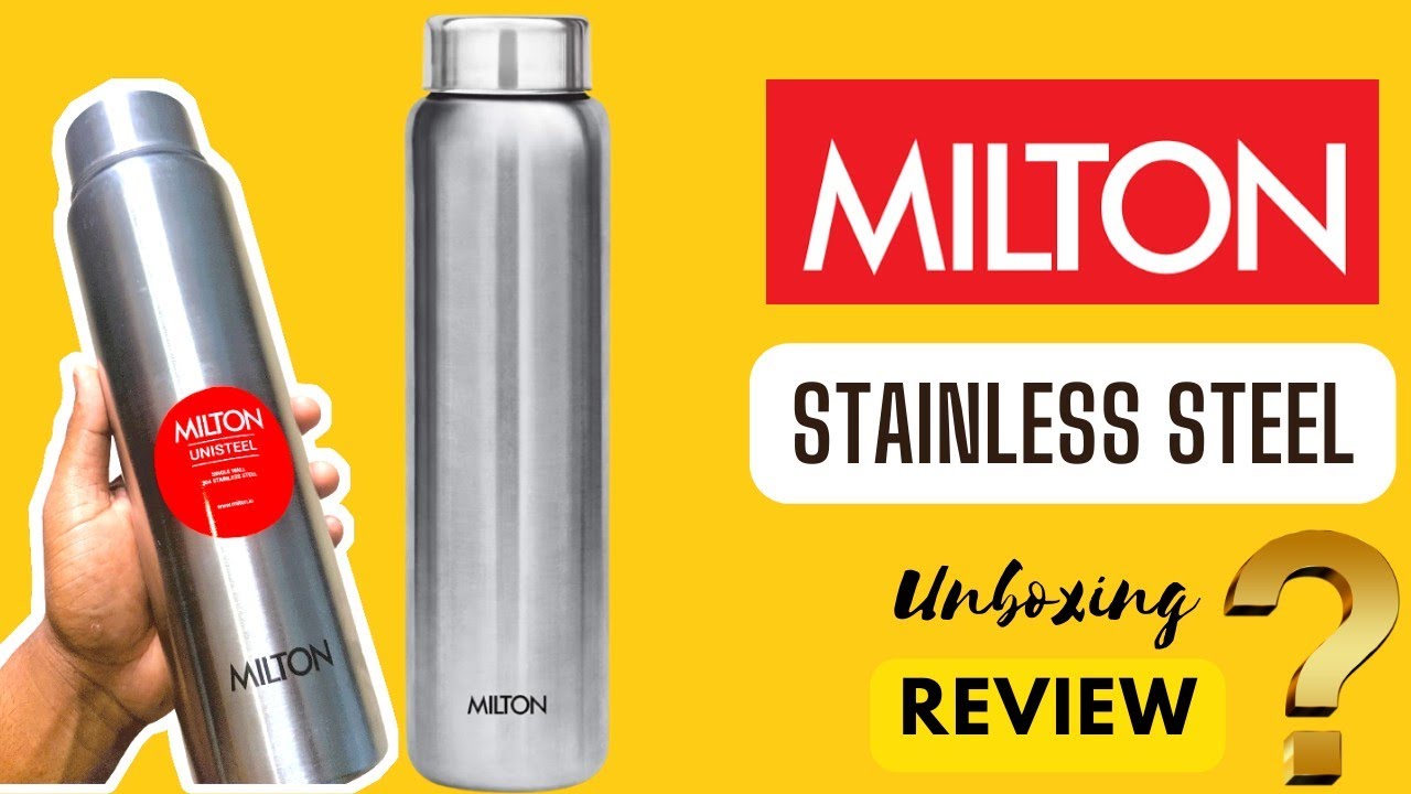 MILTON Aqua 1000 Stainless Steel Water Bottle, 950 ml, Silver | Leak Proof  | Office Bottle | Gym Bot…See more MILTON Aqua 1000 Stainless Steel Water