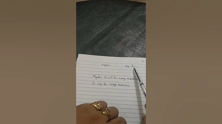 الفرق بين maybe/may   be