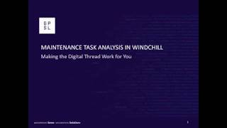 The Digital Thread Deep Dive: Maintenance Task Analysis