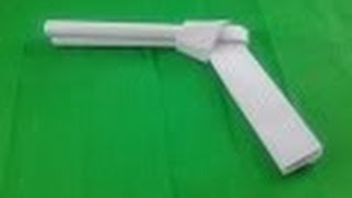 كيف تصنع مسدس من ورق  .how to make a pistol of paper