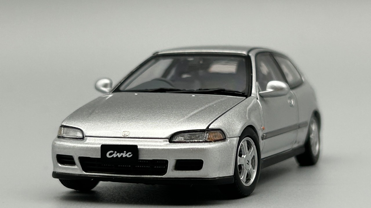 Full Open! Honda Civic SiR EG6(1991) LCD Models 1:43 Diecast Model