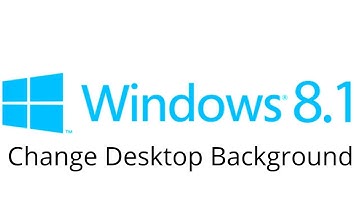 Windows 8.1 - Change Desktop Background