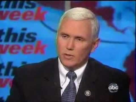 Rep. Pence Joins ABC's "This Week" with Christiane Amanpour