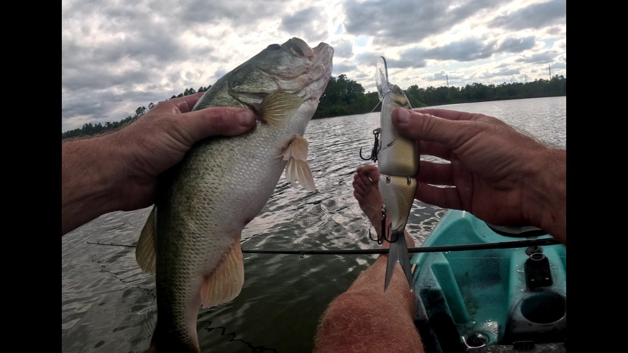 Back at Teneroc throwing big baits.  Catching bass with a new Tiny Klash mode.