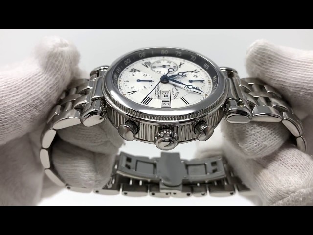 Brand new w box & papers Armand Nicolet Chronograph 9428A-AN-M9420 Stainless Armand Nicolet Chronograph 9428A-AN-M9420 Stainless Steel  main image 3