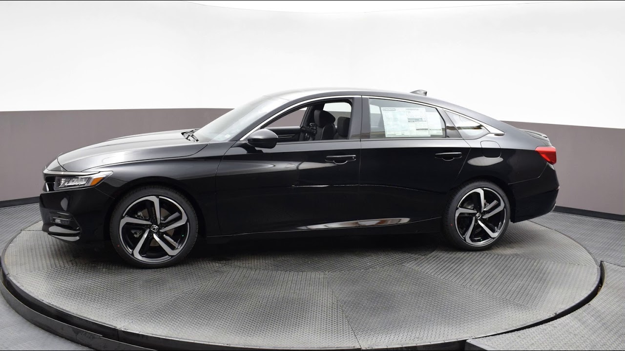 2020 Black Honda Accord 4D Sedan #4947 - YouTube