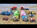 TATA Truck Accident Pulling Jcb 3dx Kubota Sonalika John Deere Tractor ? Jcb kids Cartoon | CS Toy