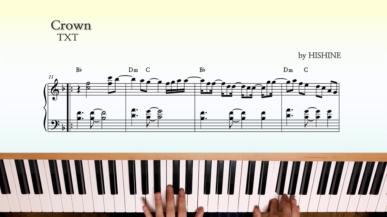 TXT - 어느날 머리에서 뿔이 자랐다 (Crown) 피아노 악보