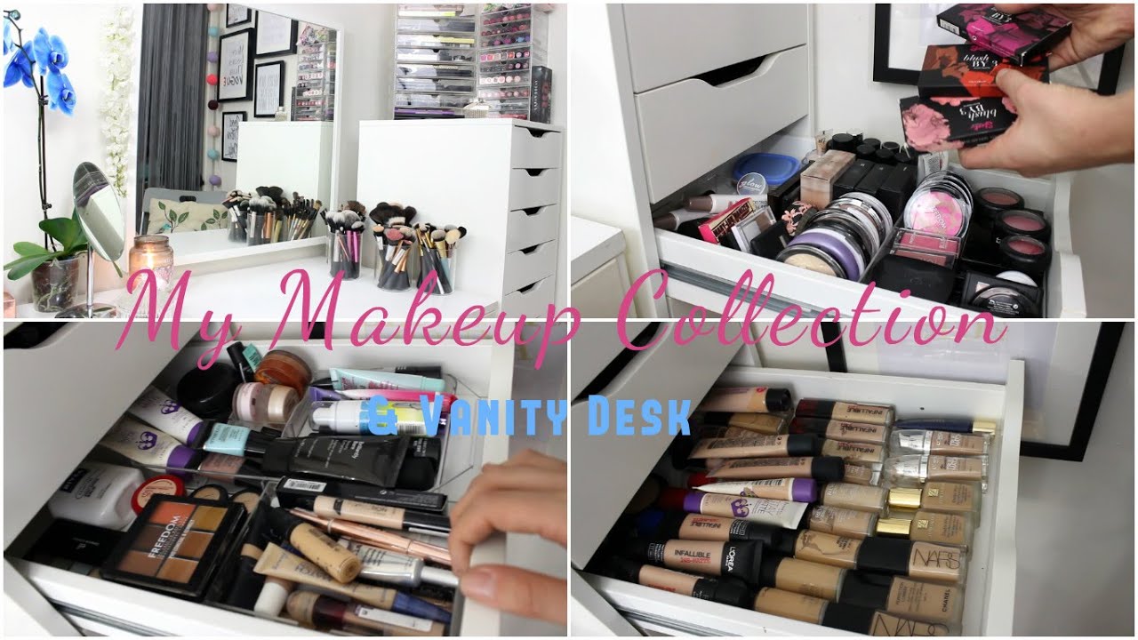 My Makeup Collection & Vanity Desk Tour 2015