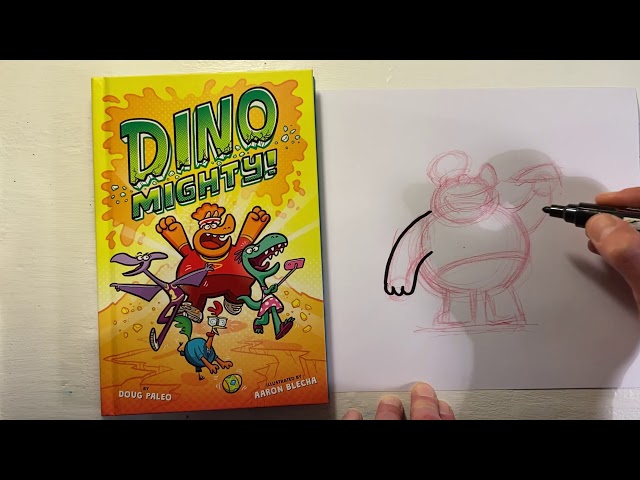 How to Draw Dave from Dinomighty! With Aaron Blecha