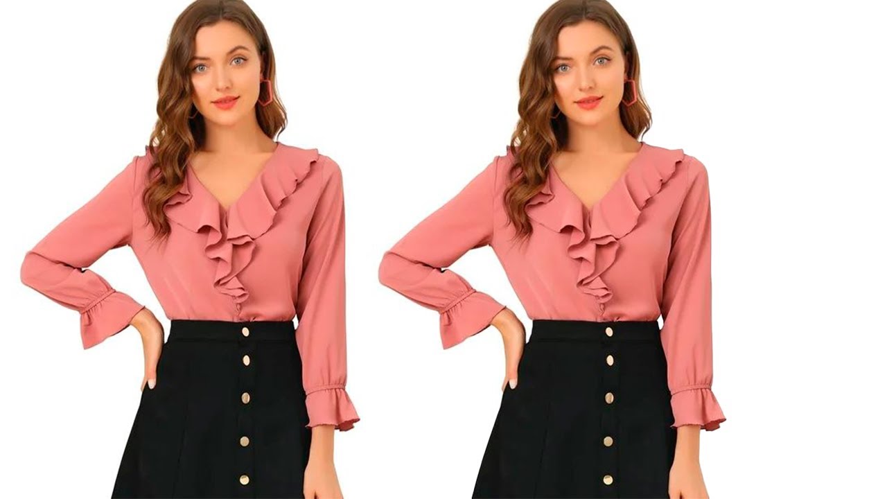 blusa con gola en escote como hacer molde?