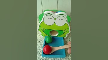 Colorful Wooden Balls Color Sorting, ASMR #satisfying #relaxing #woodenballs #colorsorting #shorts