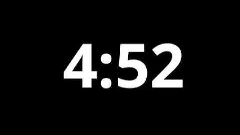 Five Minute Countdown Timer with Source