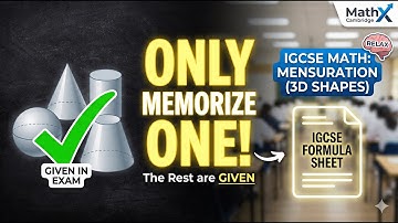 IGCSE Maths: Volume & Surface Area | STOP Memorizing Formulas! 🛑