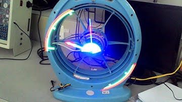 [Demo] Led xoay gắn trên quạt máy dùng ATmega