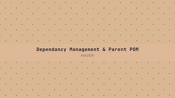 04 Maven Dependency management and Parent POM [Arabic] [عربي]