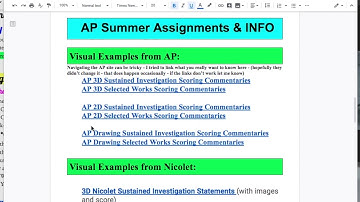 AP Summer Assignments