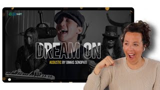 Dimas  Senopati  | Dream On - Aerosmith  | Wonderful Cover ❤️❤️ REACTION