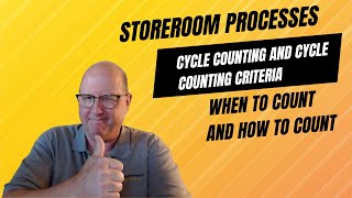 Cycle Counting and Cycle Counting Criteria