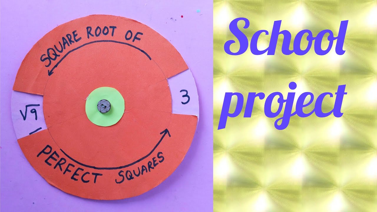 Square Root Tree Project Maths project//Square root of number working model for Students//# ...