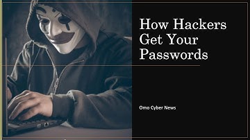 How Hackers get your Passwords