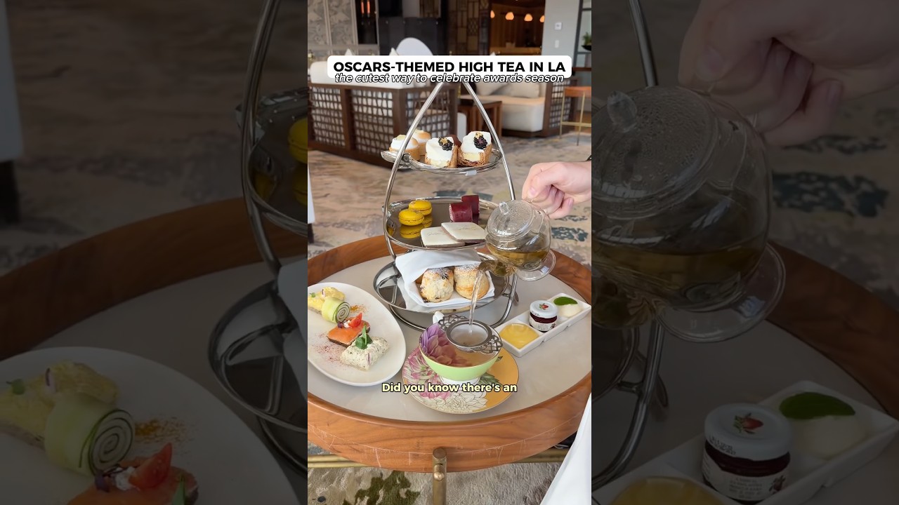 OSCARS-themed HIGH TEA in LA! 📍The Golden Scones @ The London West Hollywood, Los Angeles