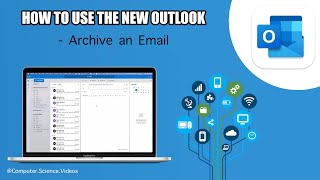 How to ARCHIVE an Email On The New Microsoft Outlook Using a Mac Computer - Basic Tutorial | New