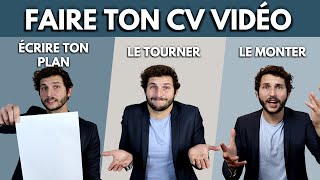 Comment Faire un BON CV VIDÉO rapidement ? (méthode d'ingénieur)