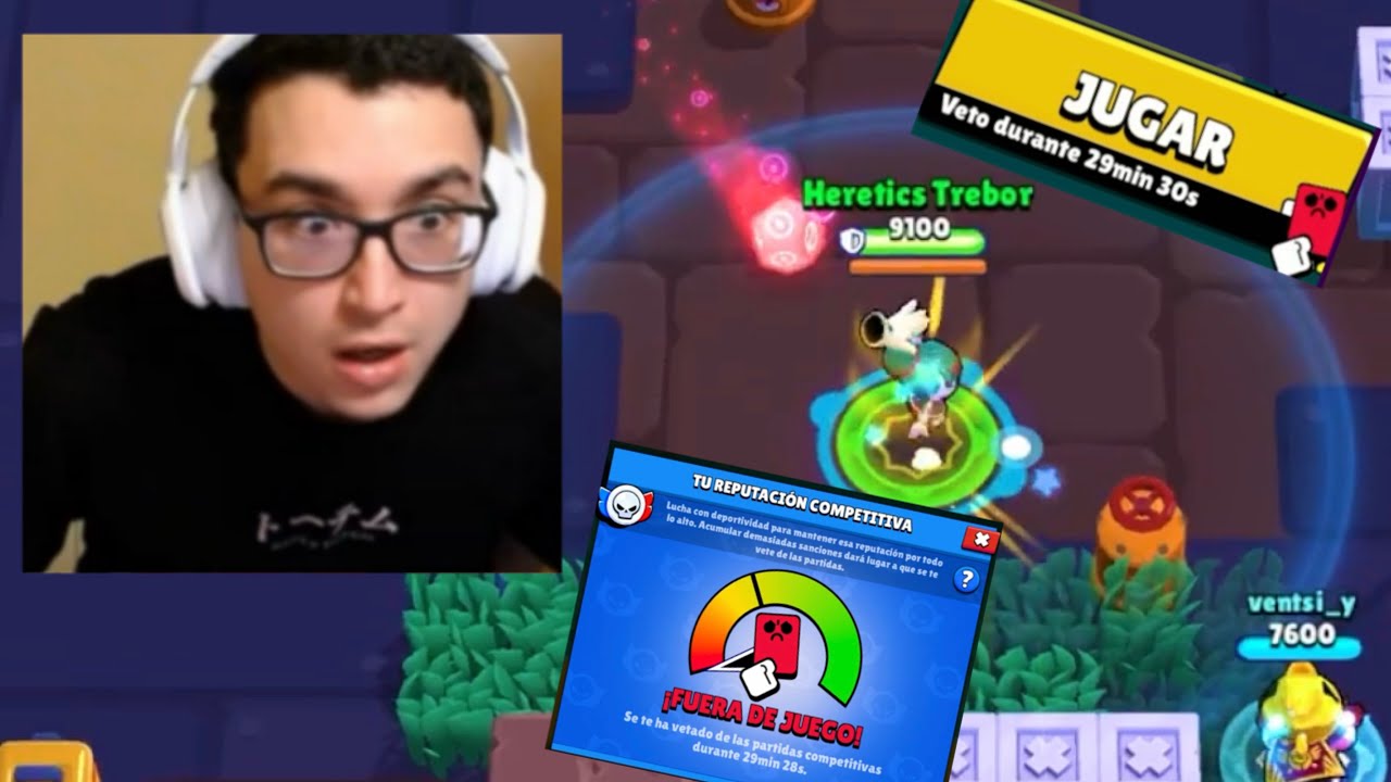 TREBOR ES ENCERRADO Y BANEADO DE COMPETITIVO INTENTANDO GANAR CON EL PEOR BRAWLER DEL AÑO 💀🔥