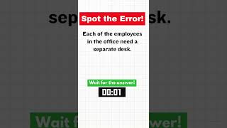 spot the Error! Each No.2   #IELTS #TOEFL