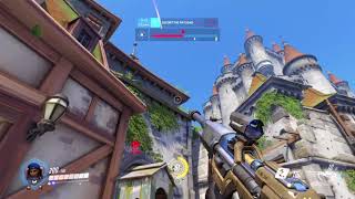 ANA GRENADE KILL ACROSS MAP | overwatch moment #22