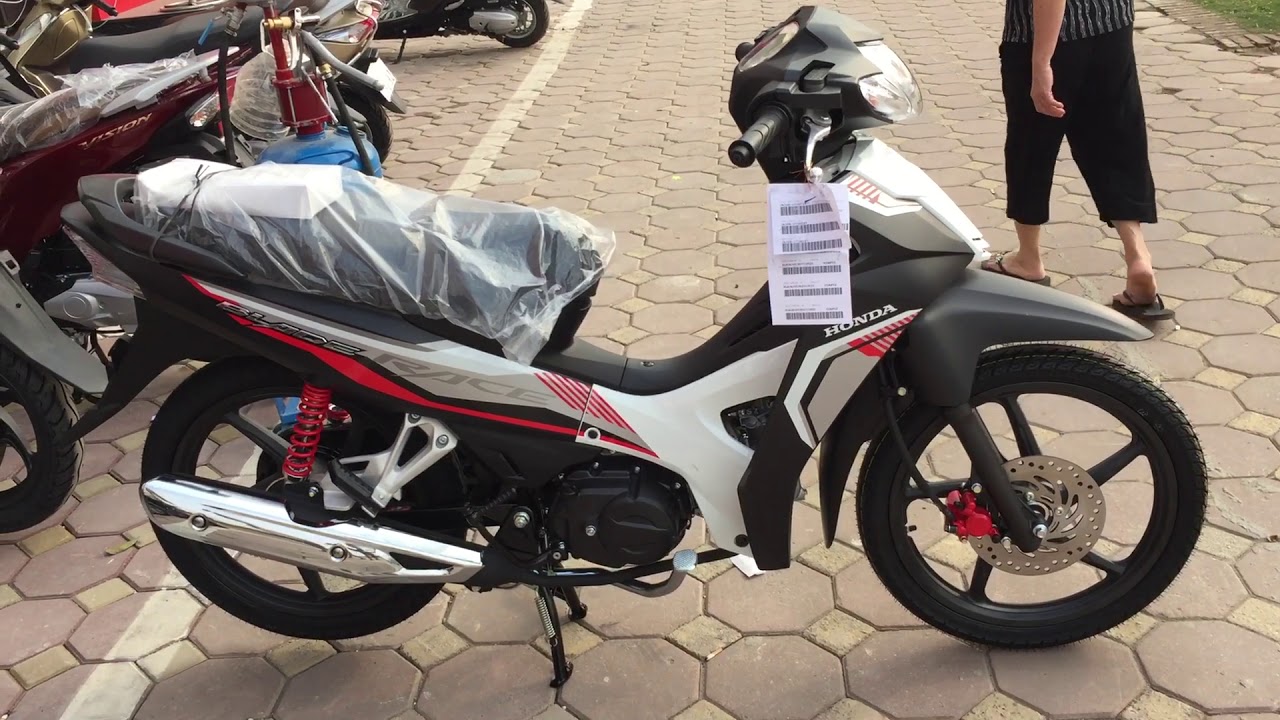 HMT - Honda wave blade 2019 bản thể thao vành đúc trắng đỏ Đen || Honda ...