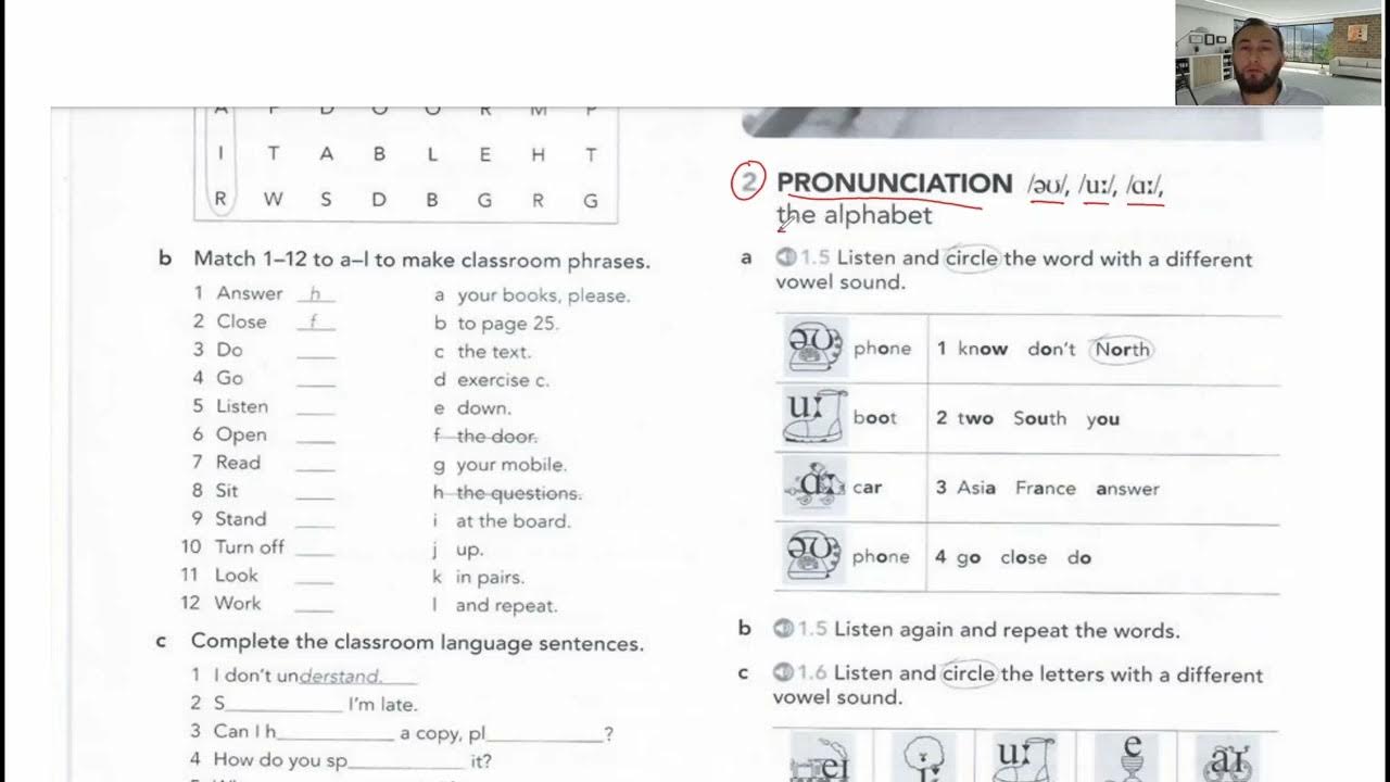 English File, Elementary, Workbook, 1C, page 8 - YouTube