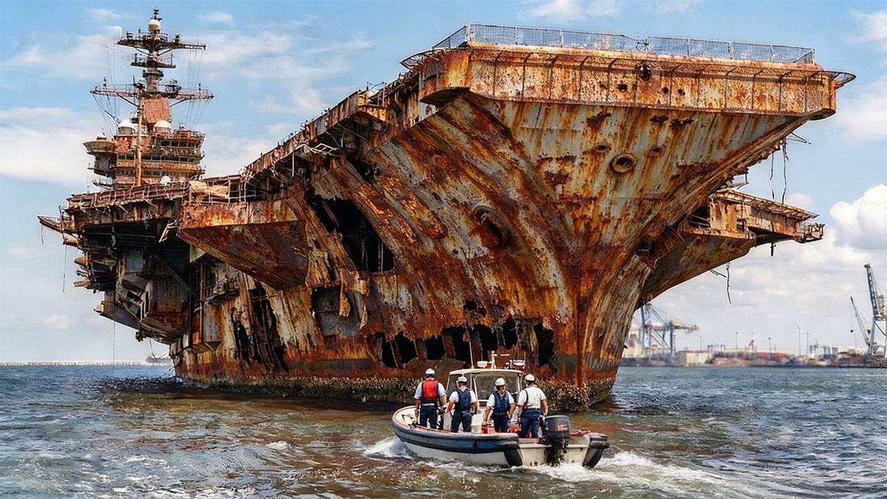 Мы купили старый авианосец USS Nimitz (CVN 68) за 5000 долларов и восстановили его до стоимости в 11