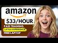 Amazon Hiring Remote Jobs! Little Experience Remote Work From Home Jobs 2026