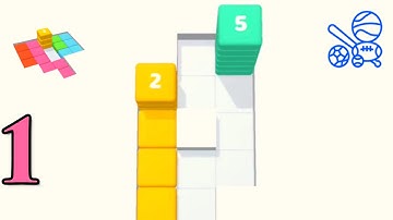 Stack Blocks 3D (by Popcore Games) Walkthrough Gameplay 1