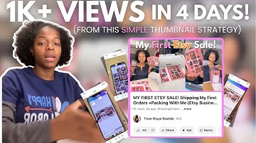 How I Got 1K+ Views in 4 Days With This Simple YouTube Thumbnail Strategy (Small YouTuber Tips)
