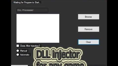 Dll injector for anygame