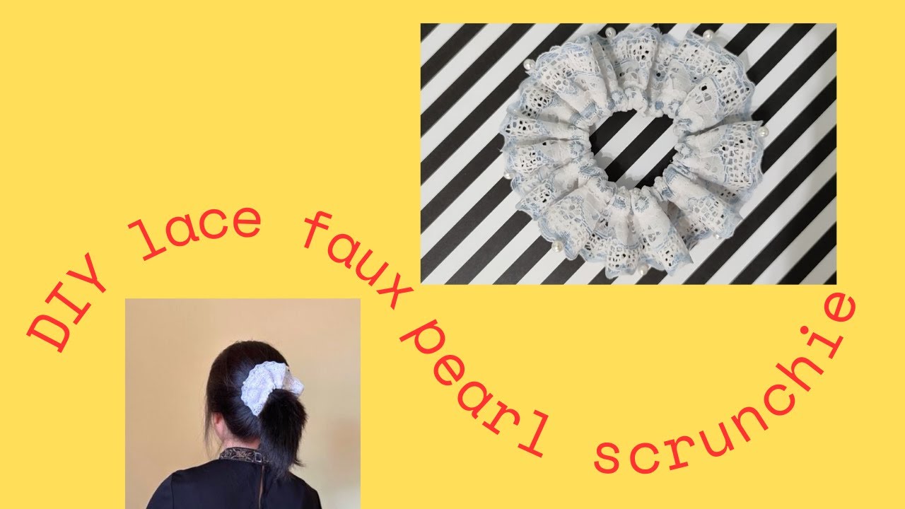 step-by-step-how-to-make-lace-faux-pearl-scrunchie-diy