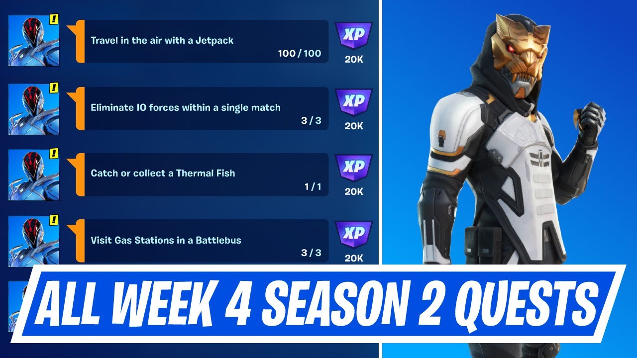 Fortnite Week 4 Season Quest Challenge How to complete Week 4 Season