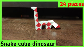 Snake cube dinosaur |Snake cube dinosaur 24 pieces | snake cube se dinosaur kaise banaye |snake cube