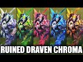 All Ruined Draven Chroma Skins Spotlight (League of Legends)