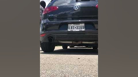 2017 VW GTI cold start straight piped catless
