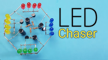 How To Make a LED Chaser Project With BC547 Transistor : DIY Polic Flasher