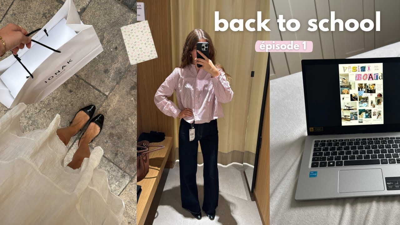 JE ME PRÉPARE POUR LA RENTRÉE : back to school 