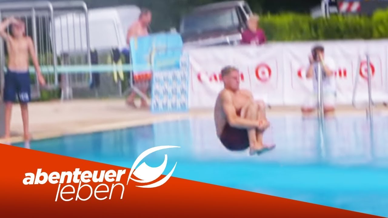 Arschbomben-WM: Mit Sprung aus 24 Meter Höhe zum Sieg | Abenteuer Leben | Kabel Eins