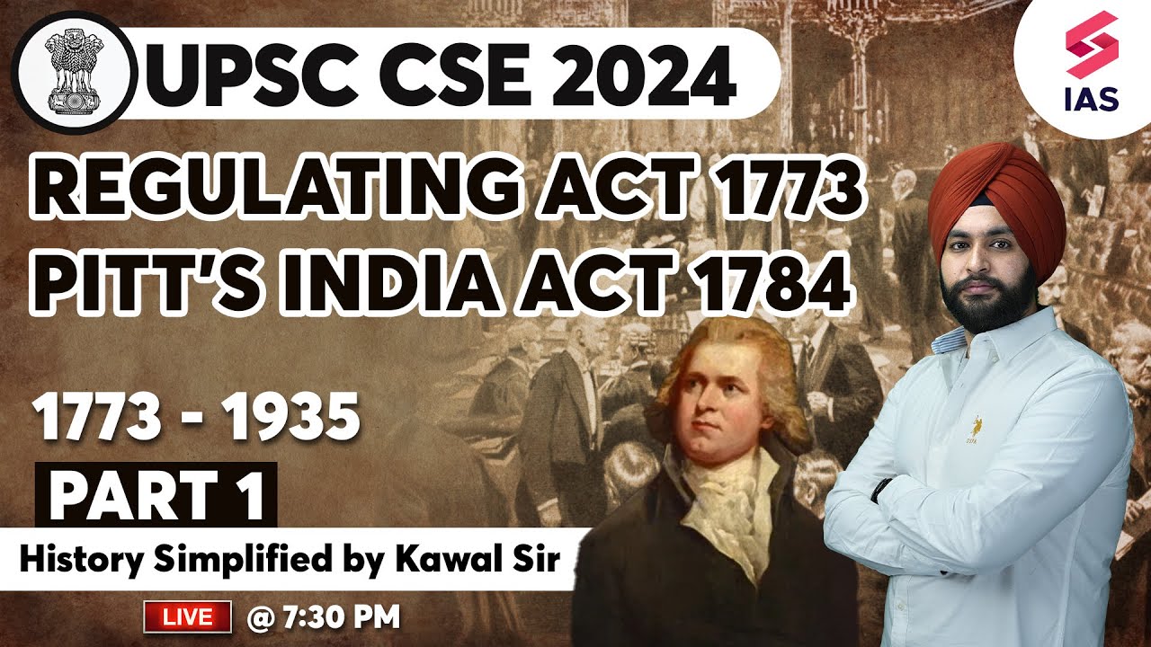Regulating Act 1773 Pitt's India Act 1784 History Simplified for