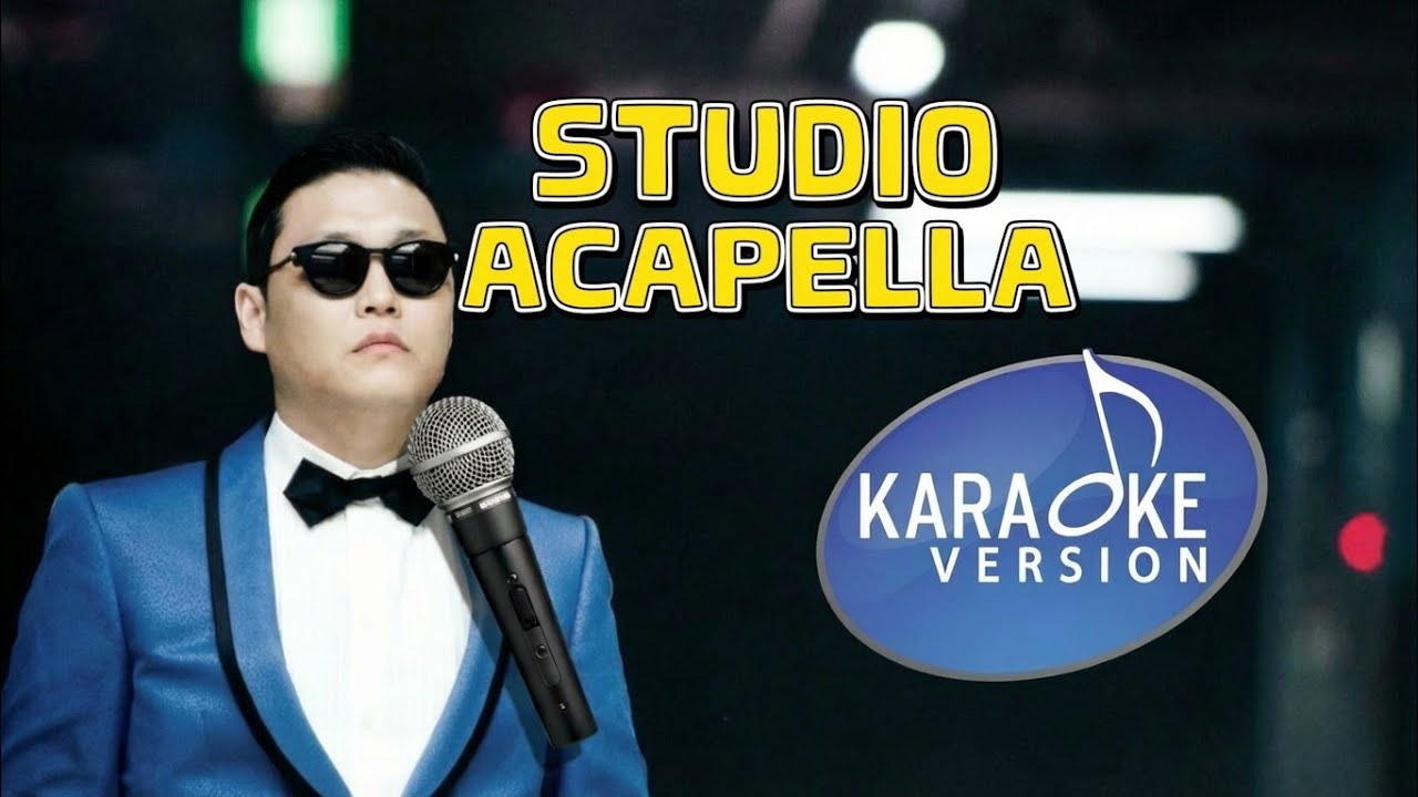 PSY singing Karaoke Version's Gangnam Style Studio Acapella (AI COVER)