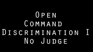 Open A & B - Command Discrimination #1 (without  judge)