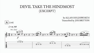 Devil Take the Hindmost Symmetrical Line - Allan Holdsworth